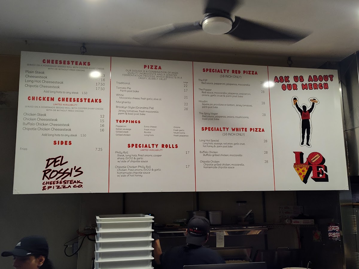 Del Rossi's Cheesesteak & Pizza CO. Menu - Image 2